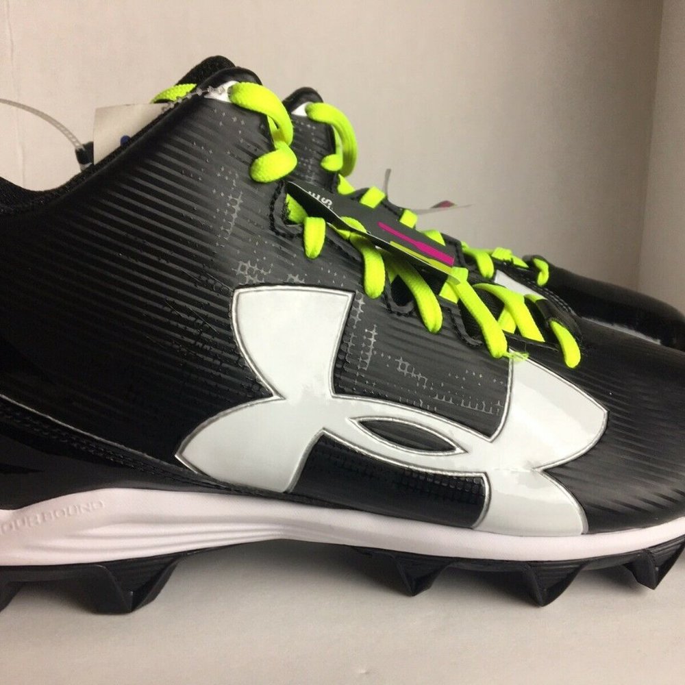 NWT Under Armour Crusher Cleats 11.5, Black/White